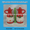 2016 superior ceramic container in snowman shape for promotion